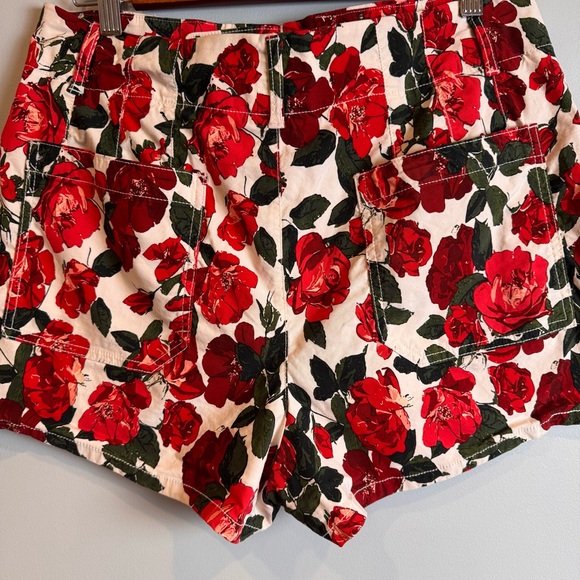 Maeve The Colette Shorts Red Rose Size 32 - Picture 4 of 7